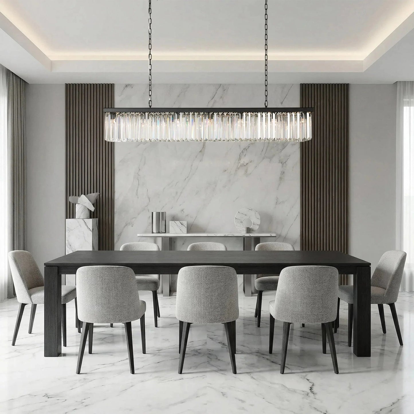 Leyland Rectangular Chandelier 60''72'' - GILDLAMPS