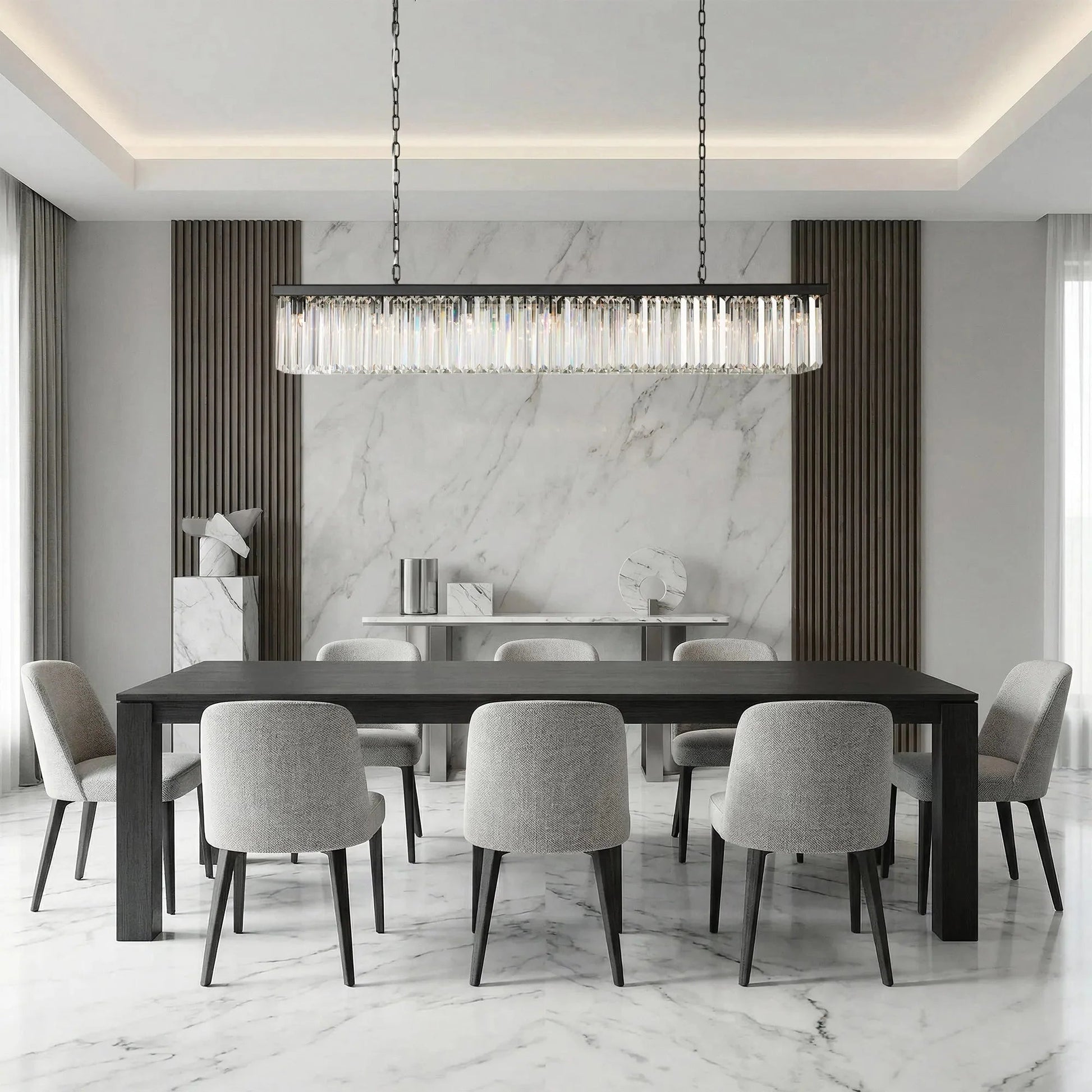 Leyland Rectangular Chandelier 60''72'' - GILDLAMPS