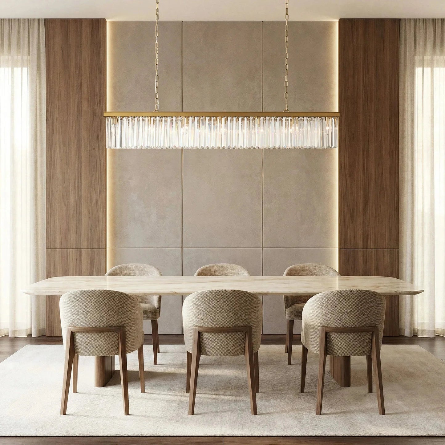 Leyland Rectangular Chandelier 60''72'' - GILDLAMPS