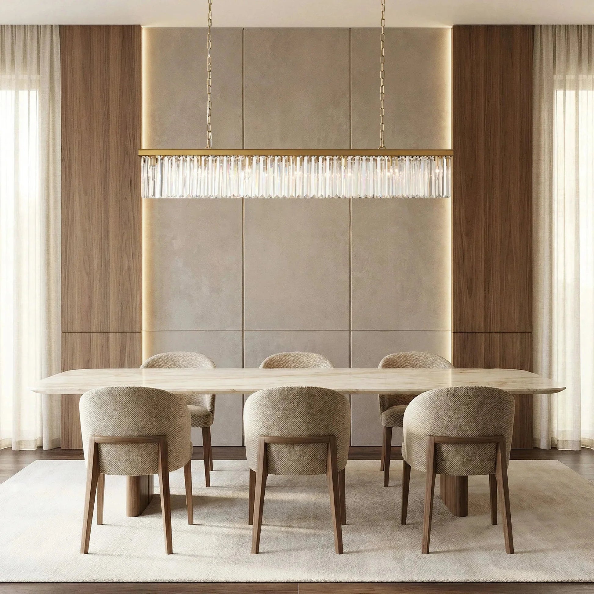 Leyland Rectangular Chandelier 60''72'' - GILDLAMPS