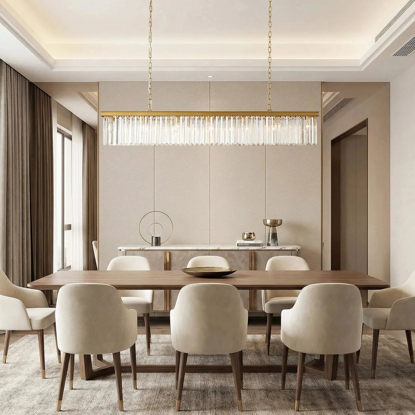 Leyland Rectangular Chandelier 60''72'' - GILDLAMPS