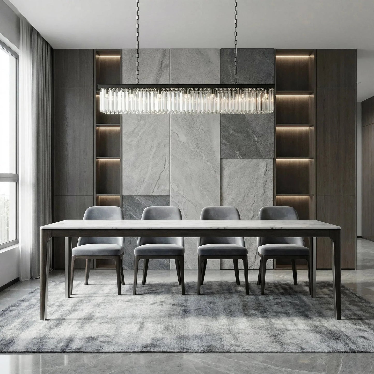 Leyland Rectangular Chandelier 60''72'' - GILDLAMPS