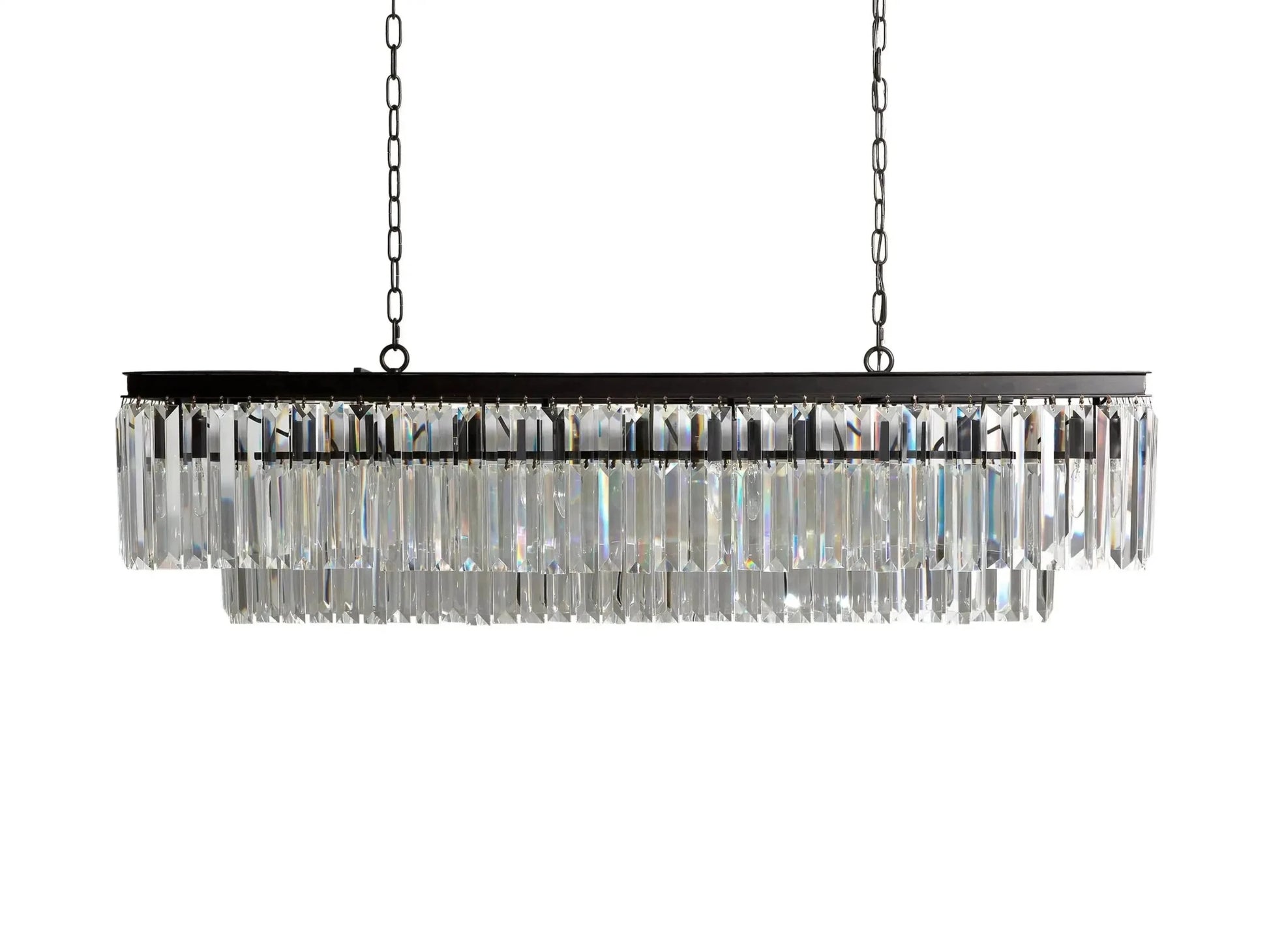 Leyland Tiered Rectangular Chandelier - GILDLAMPS