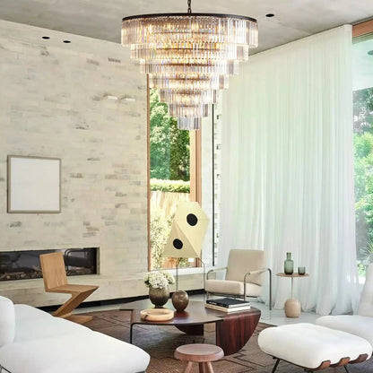 Leyland Tiered Round Chandelier - GILDLAMPS