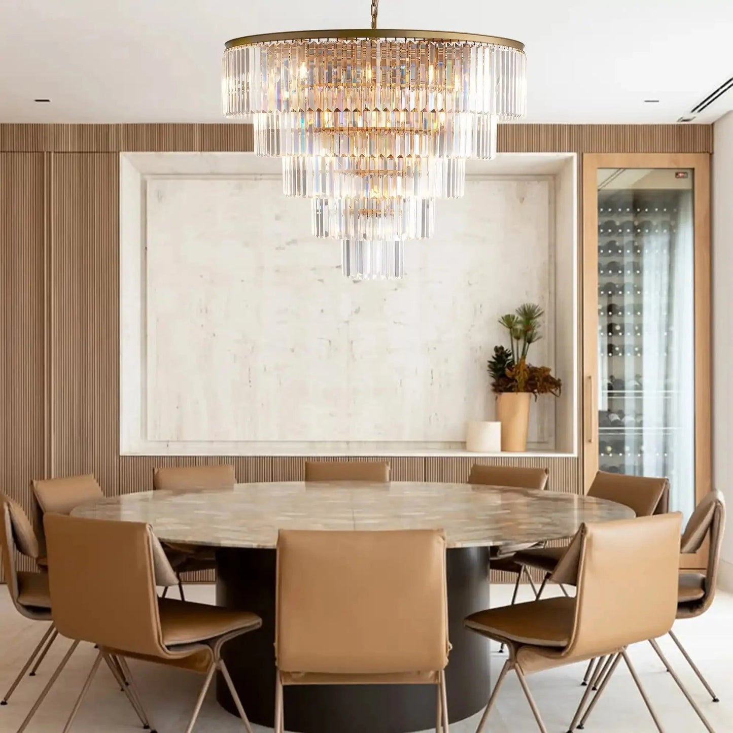 Leyland Tiered Round Chandelier - GILDLAMPS