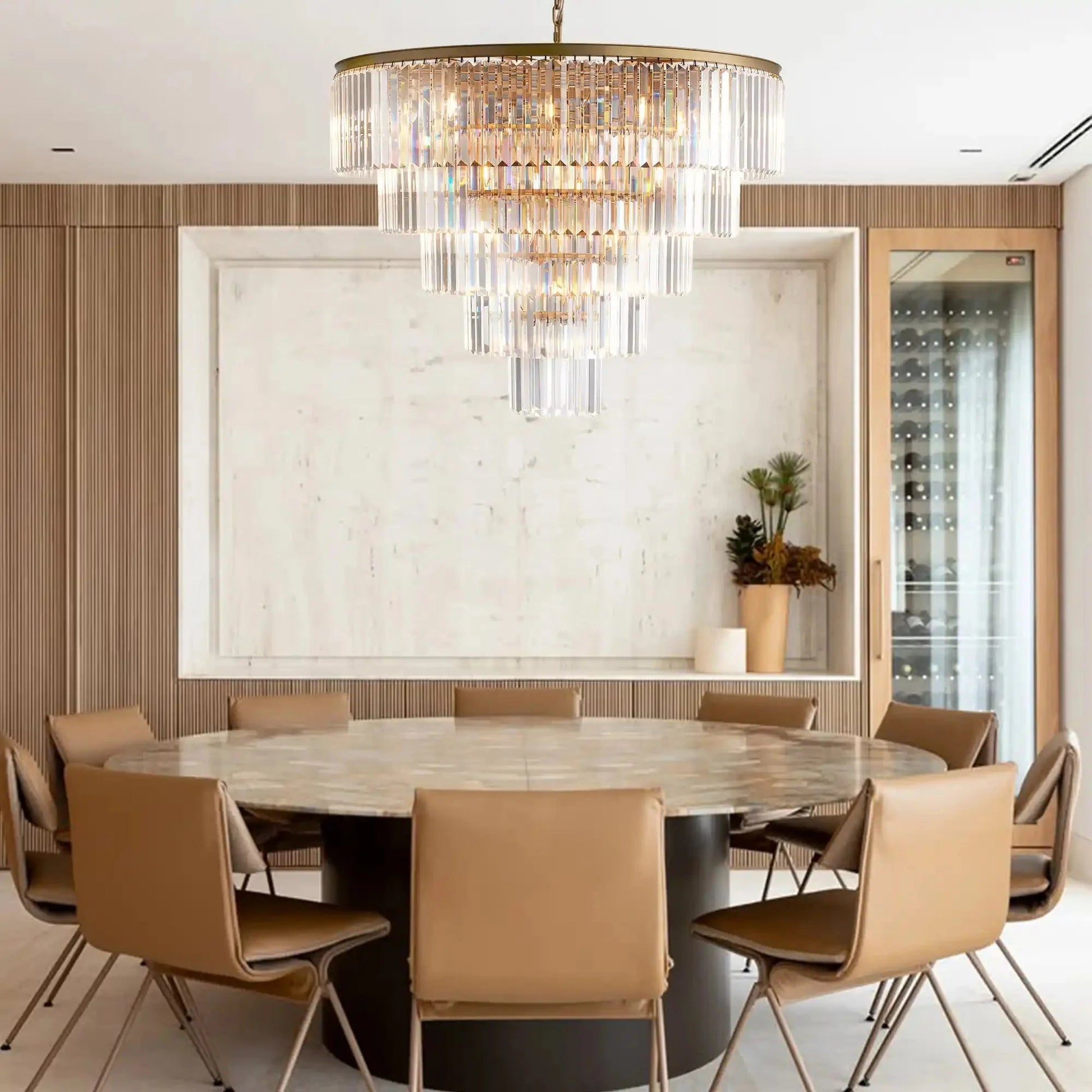 Leyland Tiered Round Chandelier - GILDLAMPS