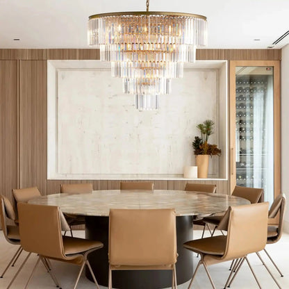 Leyland Tiered Round Chandelier - GILDLAMPS