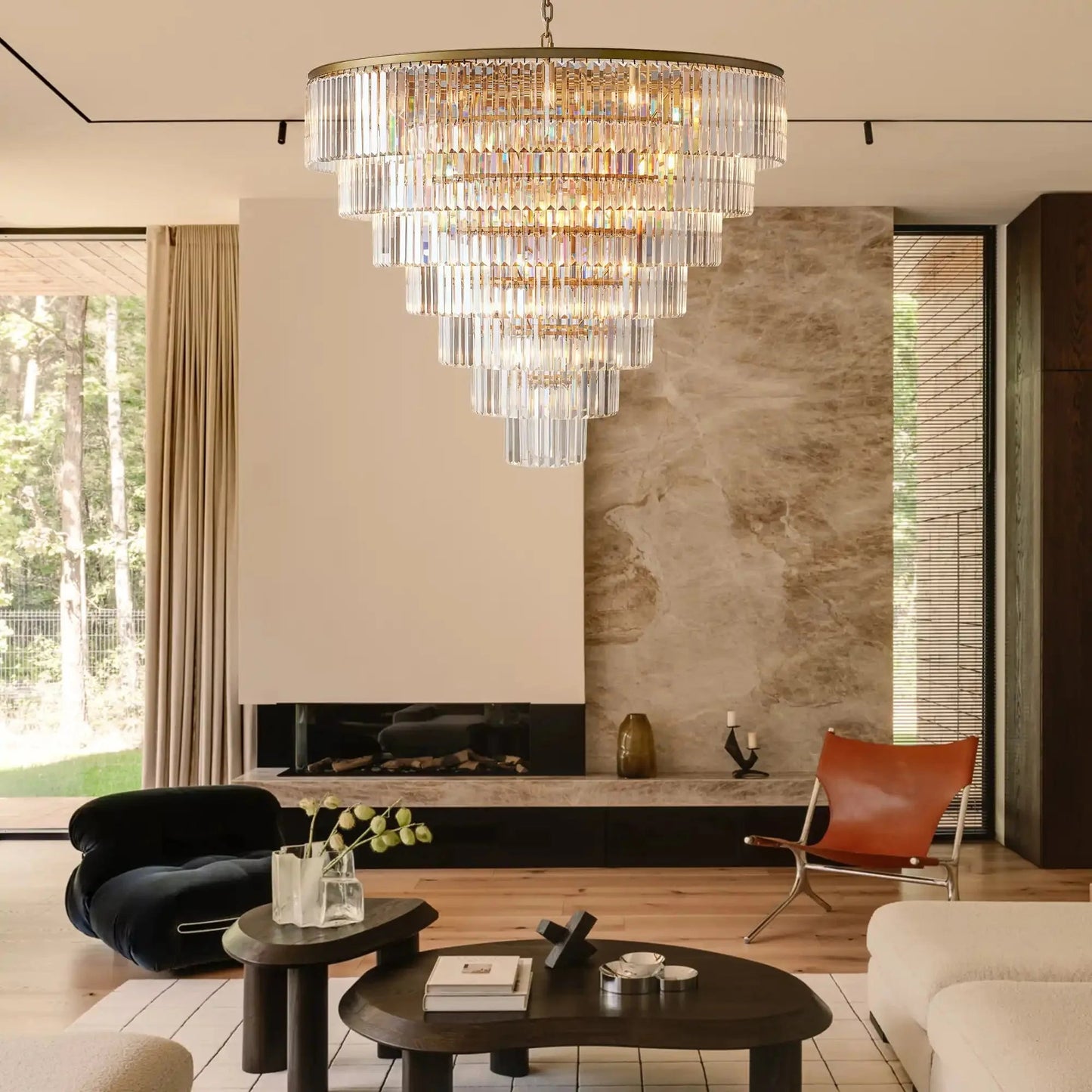 Leyland Tiered Round Chandelier - GILDLAMPS