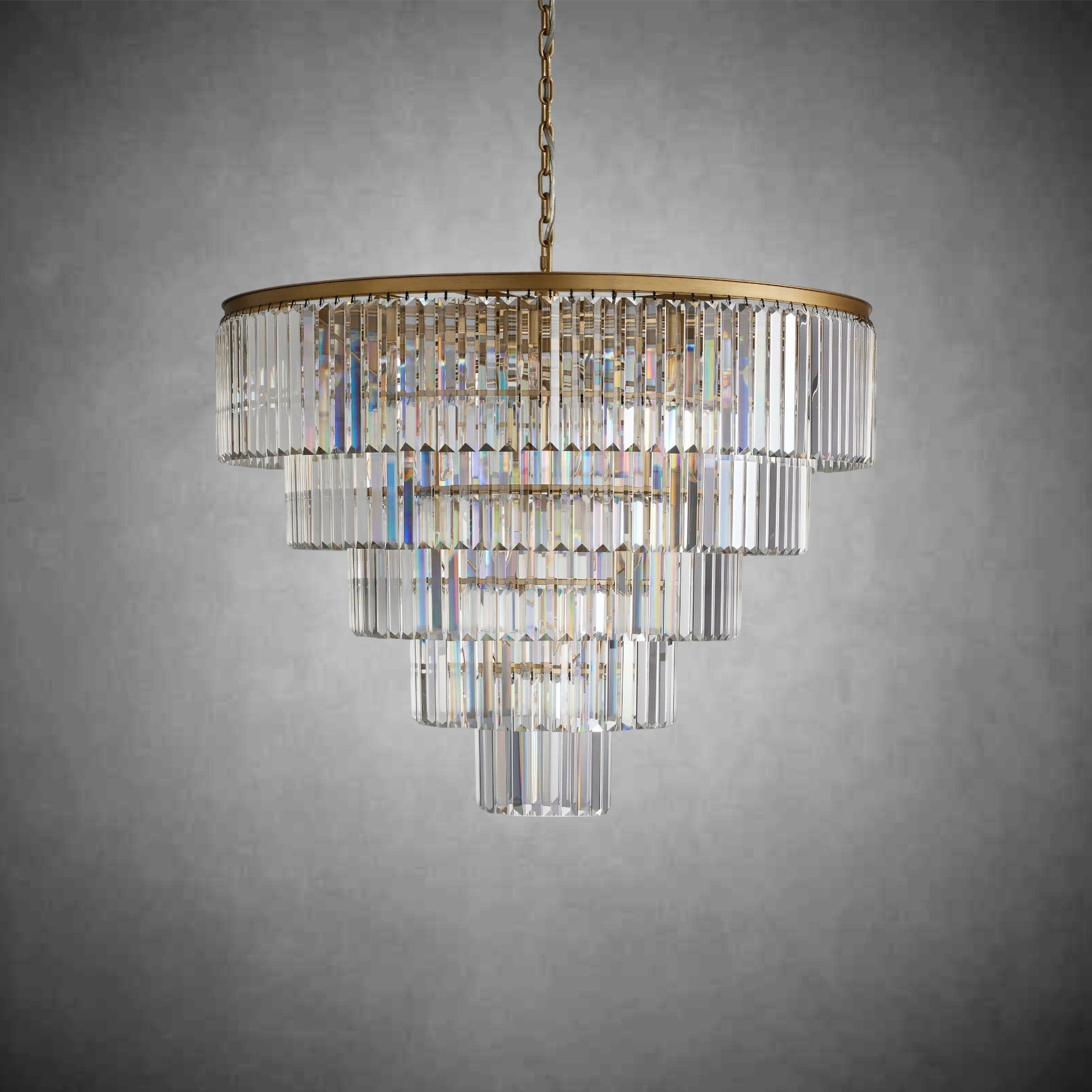 Leyland Tiered Round Chandelier - GILDLAMPS