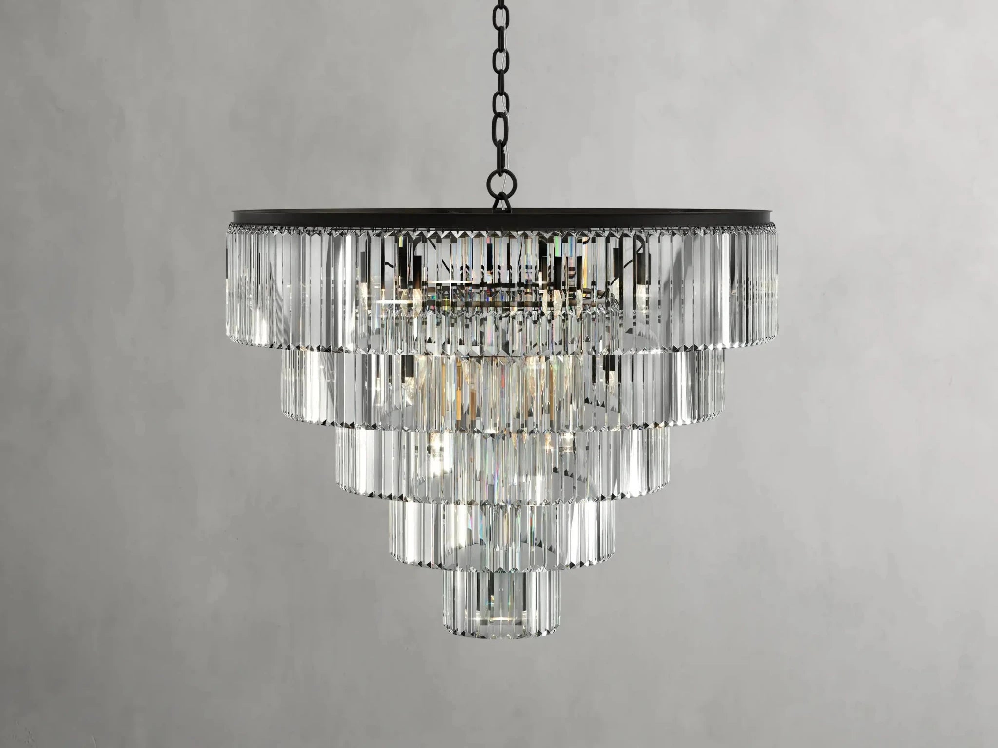 Leyland Tiered Round Chandelier - GILDLAMPS