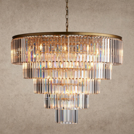 Leyland Tiered Round Chandelier - GILDLAMPS