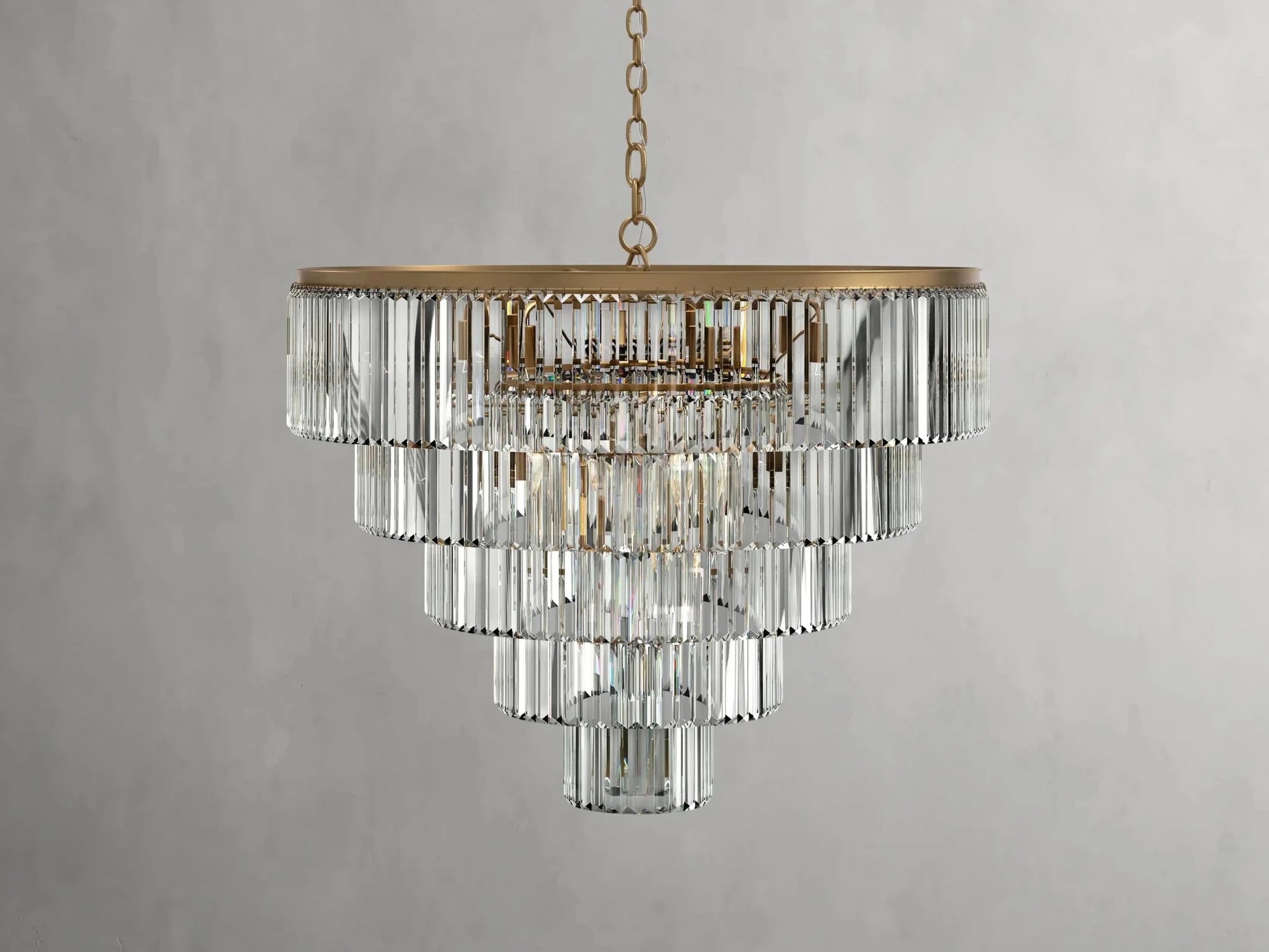 Leyland Tiered Round Chandelier - GILDLAMPS