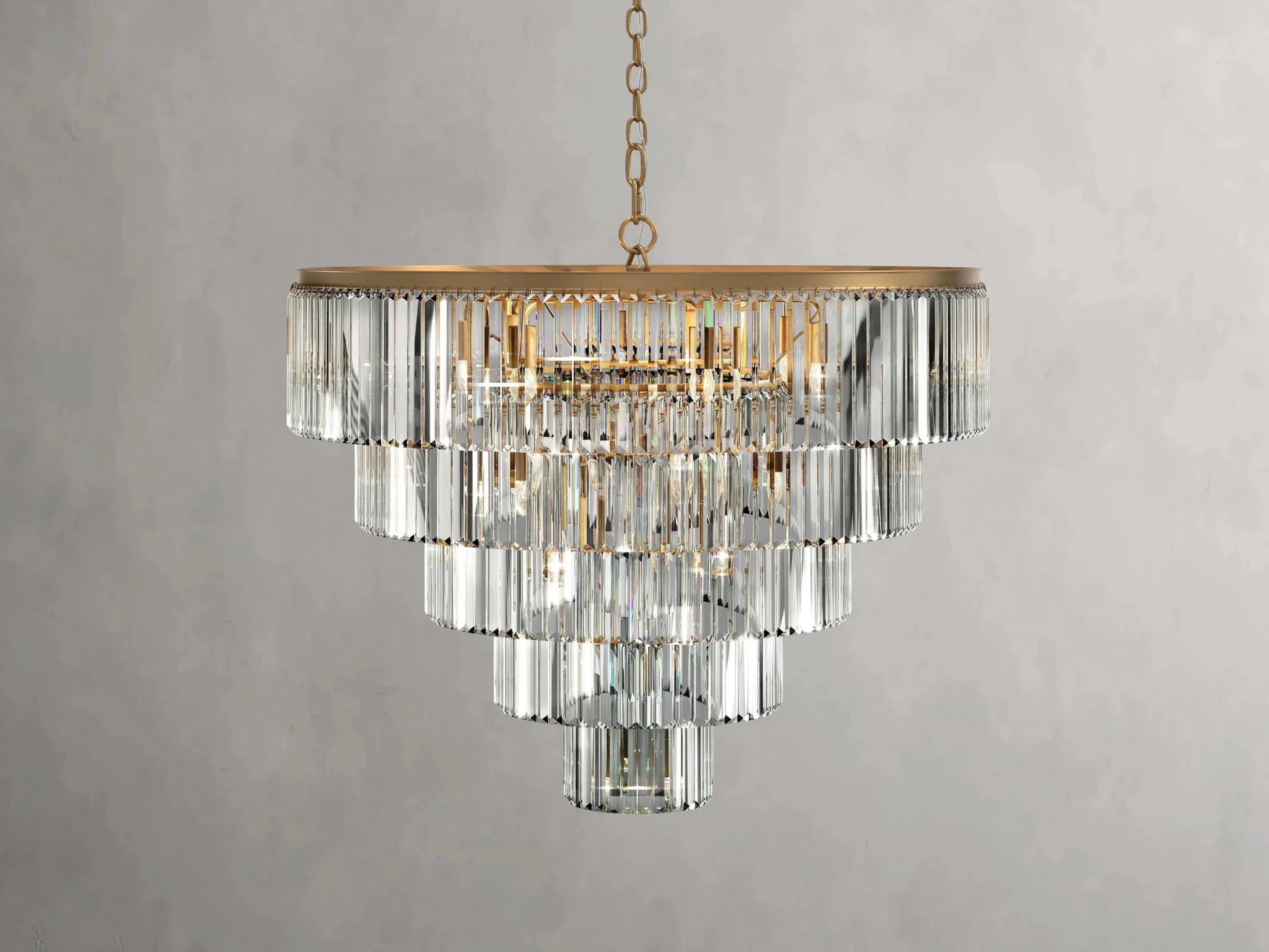 Leyland Tiered Round Chandelier - GILDLAMPS