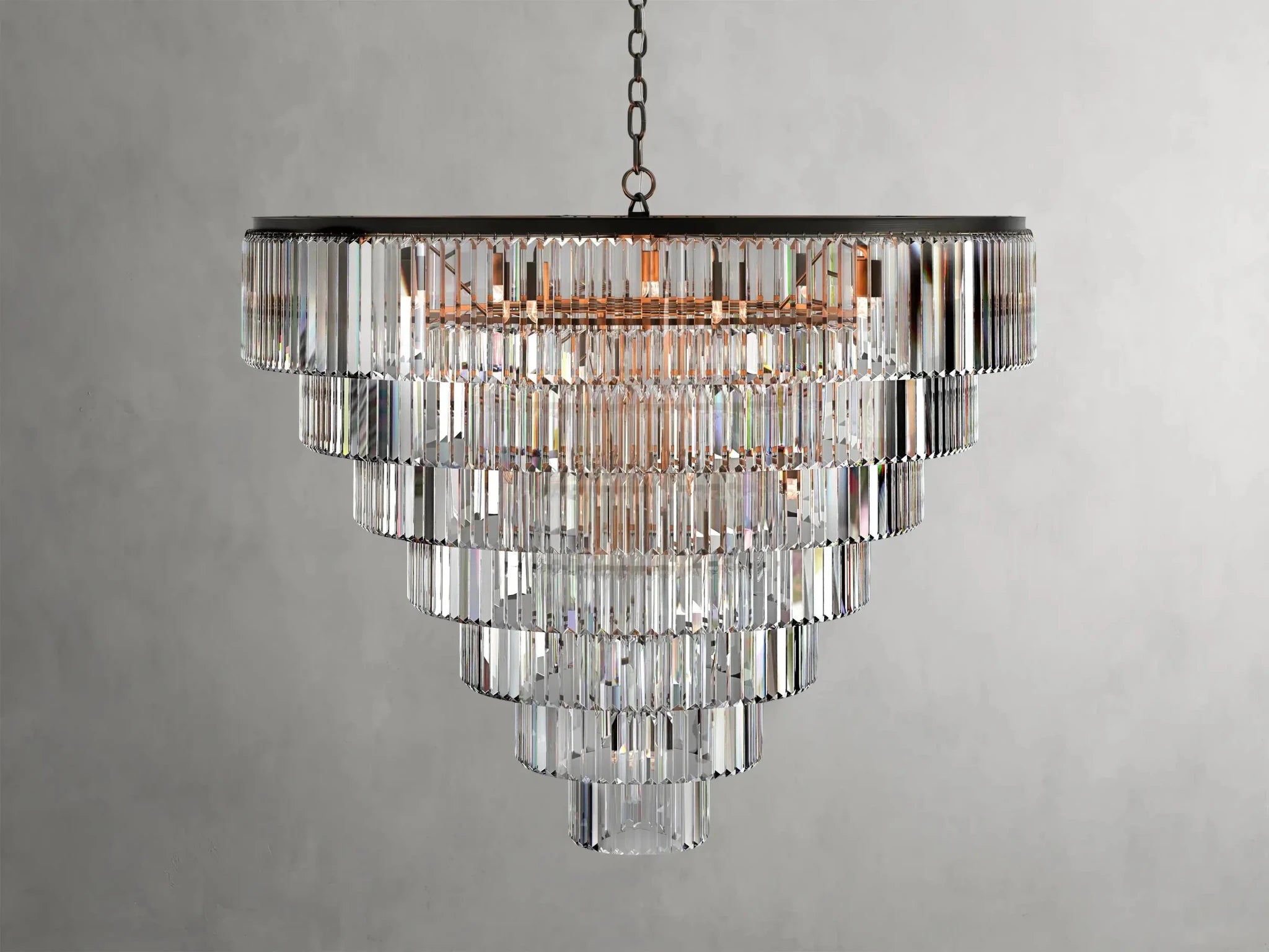 Leyland Tiered Round Chandelier - GILDLAMPS