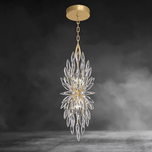 Lily Bud Long Chandelier - GILDLAMPS