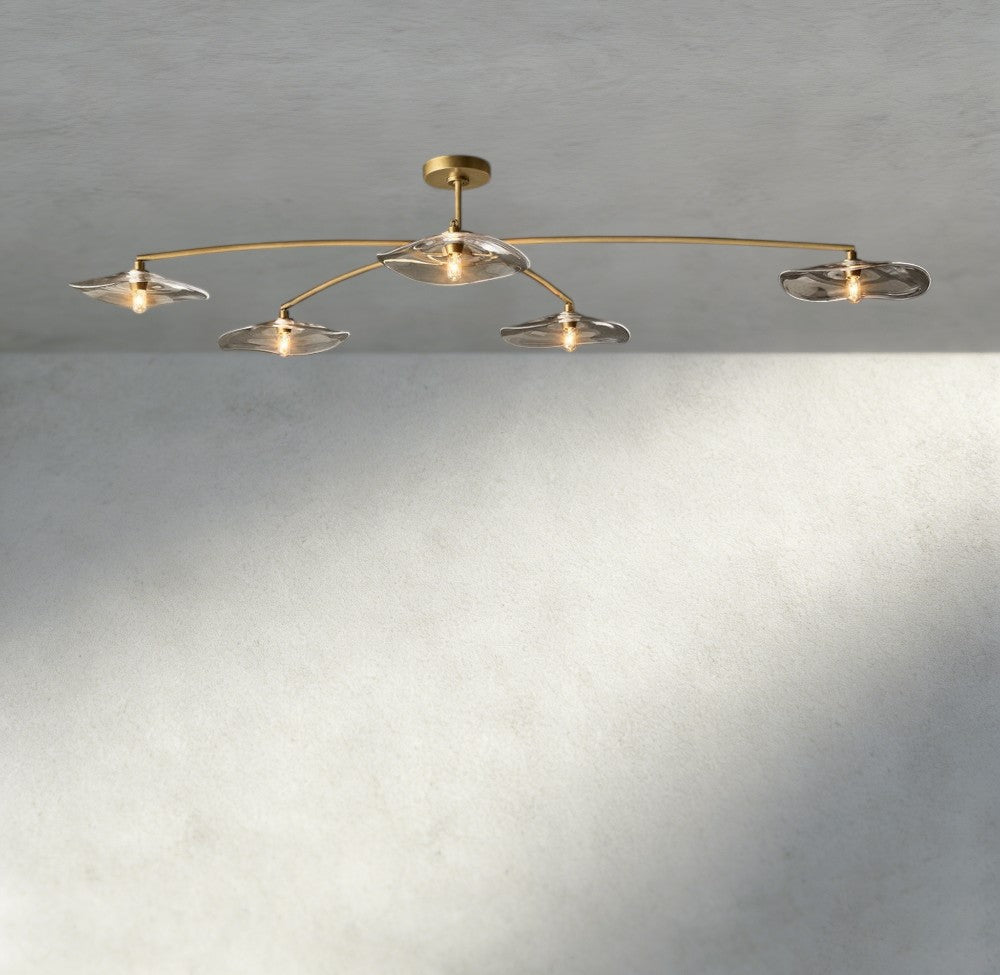 Lily Clear Glass Flushmount - GILDLAMPS