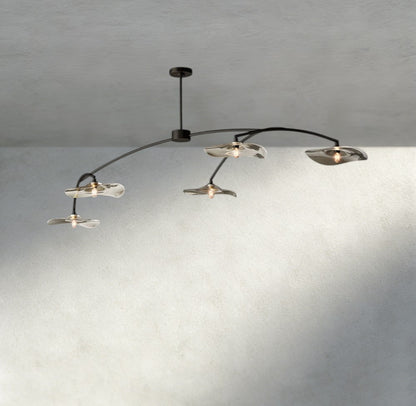 Lily Clear Glass Linear Chandelier - GILDLAMPS