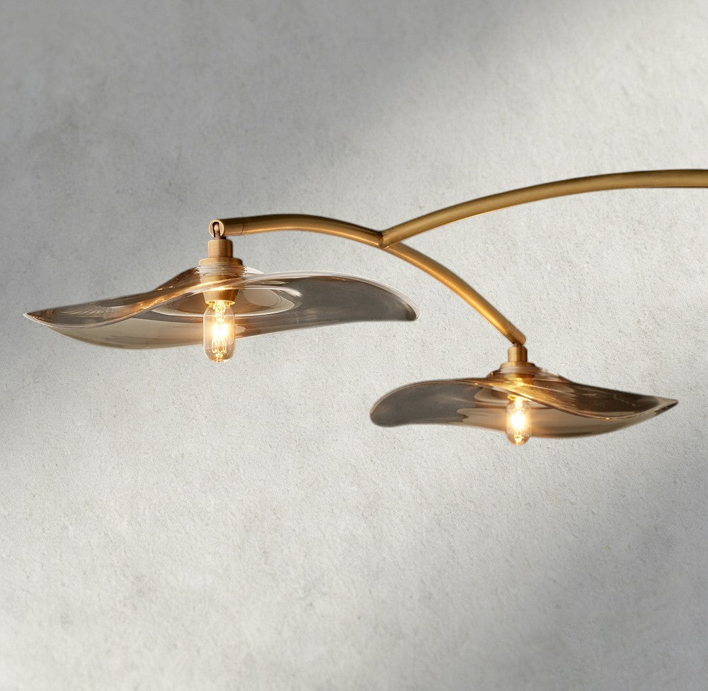 Lily Clear Glass Linear Chandelier - GILDLAMPS