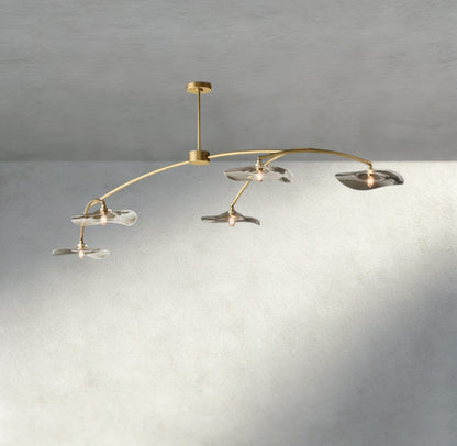 Lily Clear Glass Linear Chandelier - GILDLAMPS