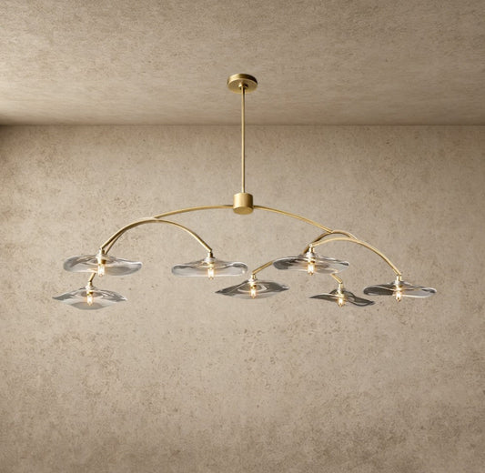 Lily Clear Glass Round Chandelier - GILDLAMPS