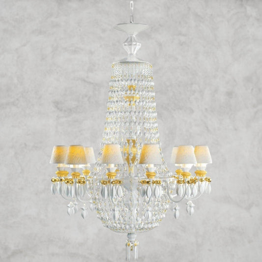 Lladro Winter Palace 12 - Lights Chandelier - GILDLAMPS