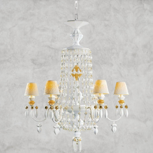 Lladro Winter Palace 6 - Lights Chandelier - GILDLAMPS