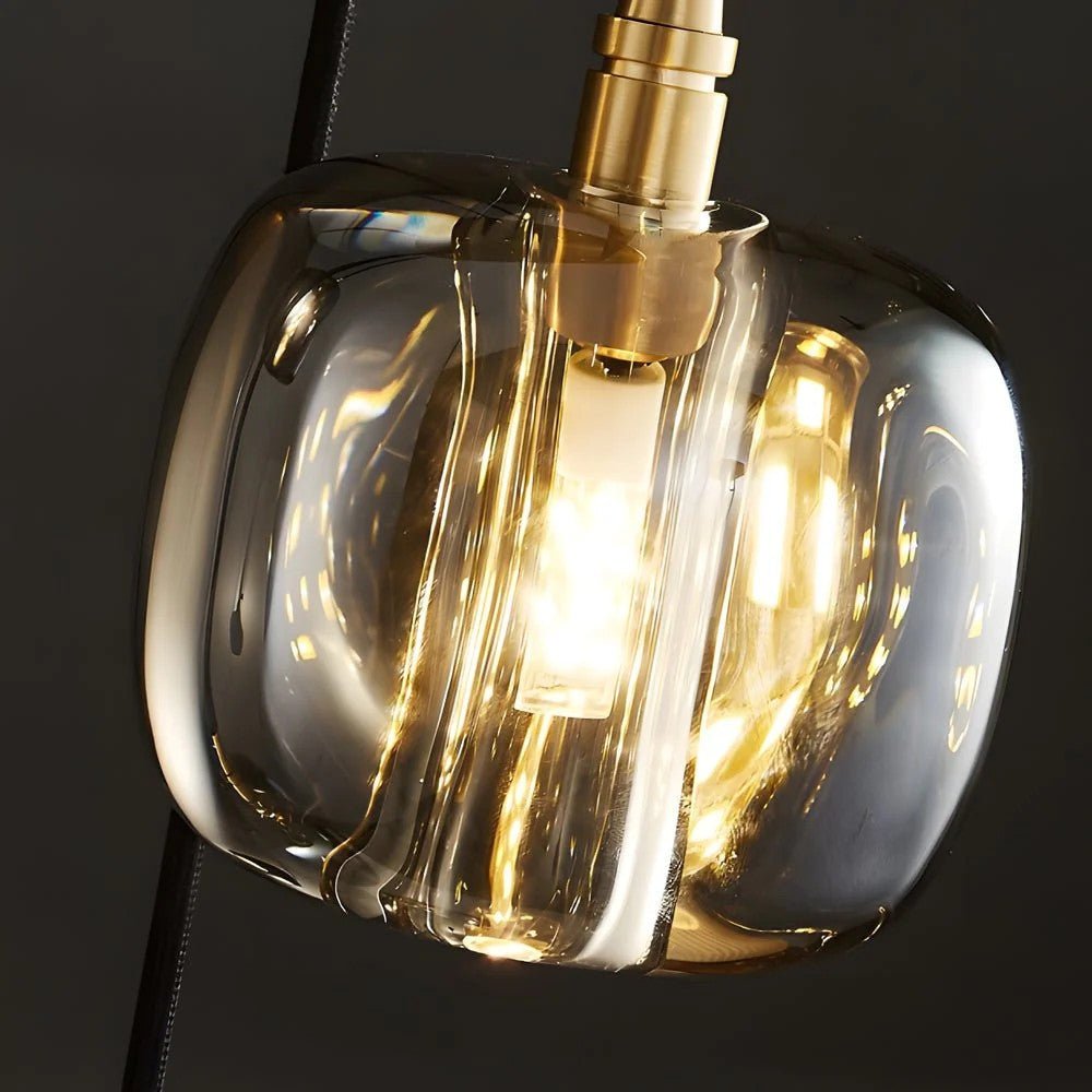 Long Spiral Cubes Crystal Chandelier for Staircase - GILDLAMPS