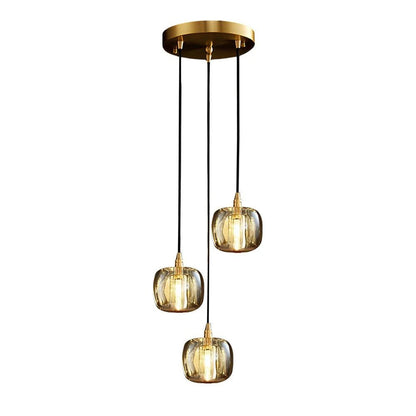 Long Spiral Cubes Crystal Chandelier for Staircase - GILDLAMPS