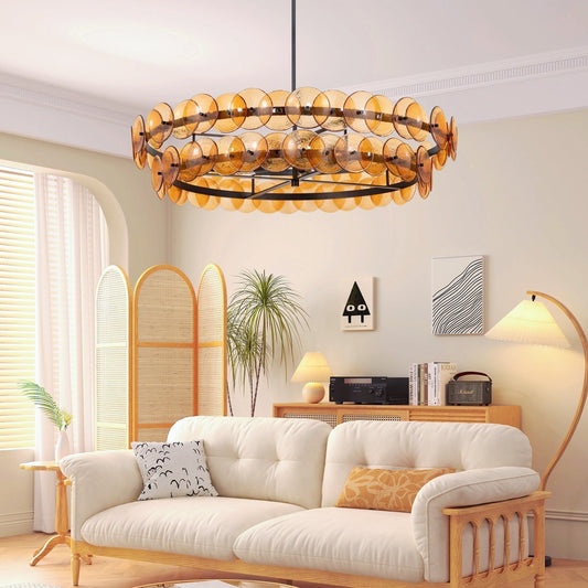 Loren Glass Chandelier - GILDLAMPS