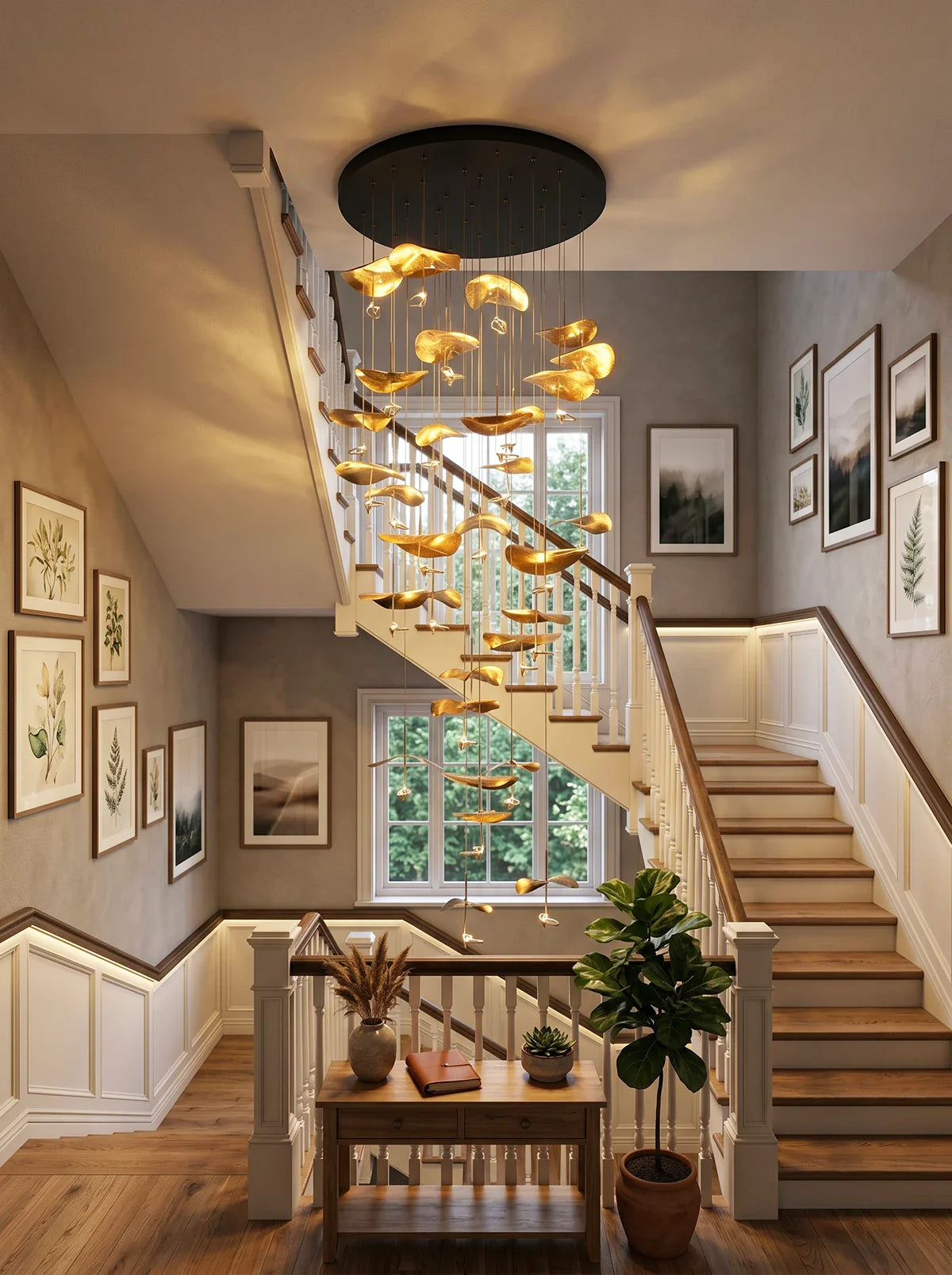Lotus Leaf Chandelier
