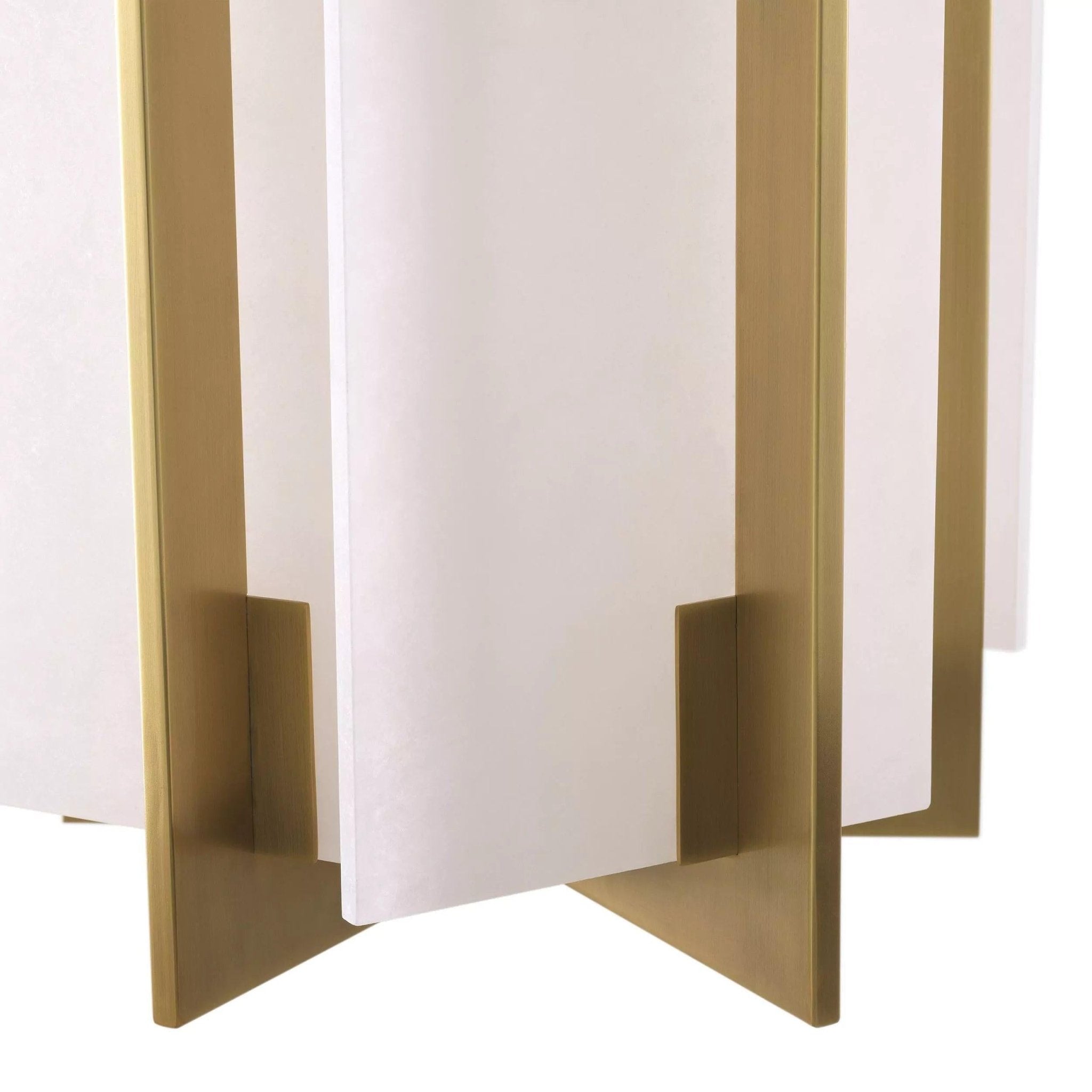 Lugano Modern Brass Alabaster Chandelier - (Antique Brass Finish | Alabaster) - GILDLAMPS