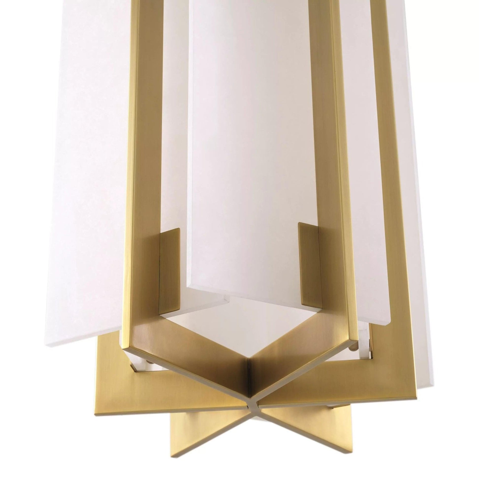Lugano Modern Brass Alabaster Chandelier - (Antique Brass Finish | Alabaster) - GILDLAMPS