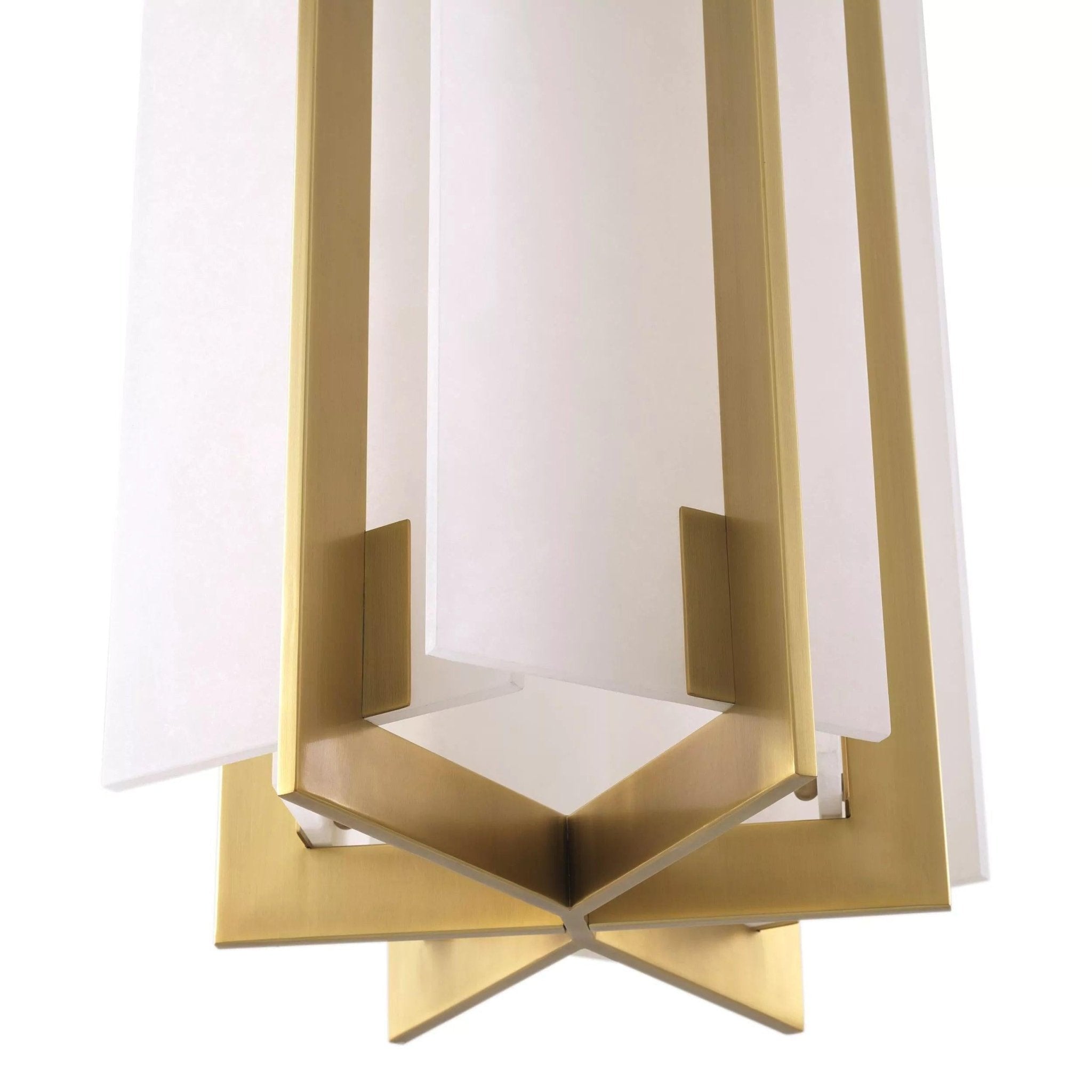 Lugano Modern Brass Alabaster Chandelier - (Antique Brass Finish | Alabaster) - GILDLAMPS