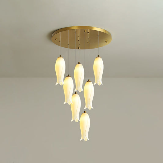 Luma Flora Stairs Chandelier - GILDLAMPS