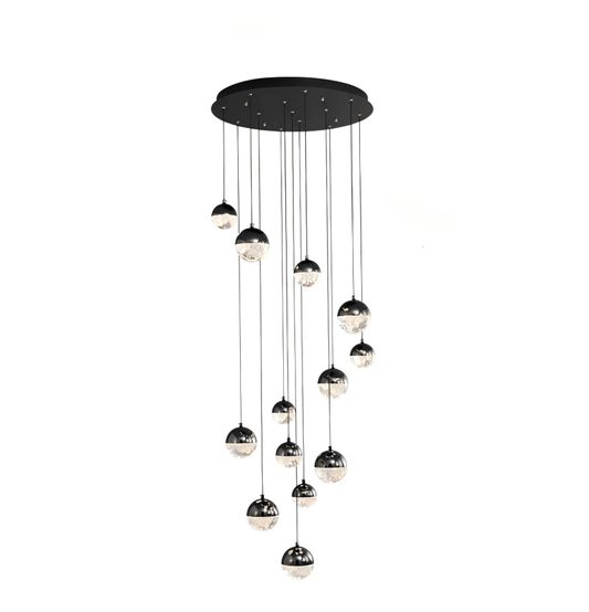 Luminous Crystalline - Acrylic Orbs Chandelier by Aurorae Lighting - GILDLAMPS