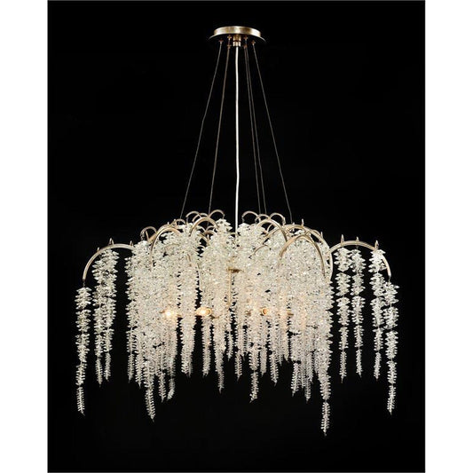 Lunavire Cascading Crystal Six - Light Chandelier - GILDLAMPS