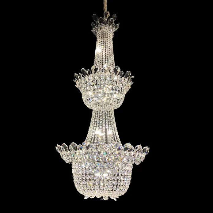 Luxury Empire Branch Crystal Chandelier Pendant Light for Entryway and Foyer - GILDLAMPS