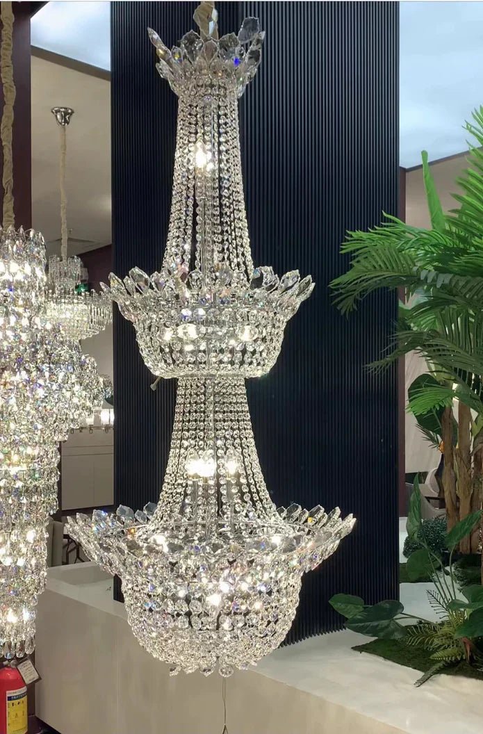 Luxury Empire Branch Crystal Chandelier Pendant Light for Entryway and Foyer - GILDLAMPS