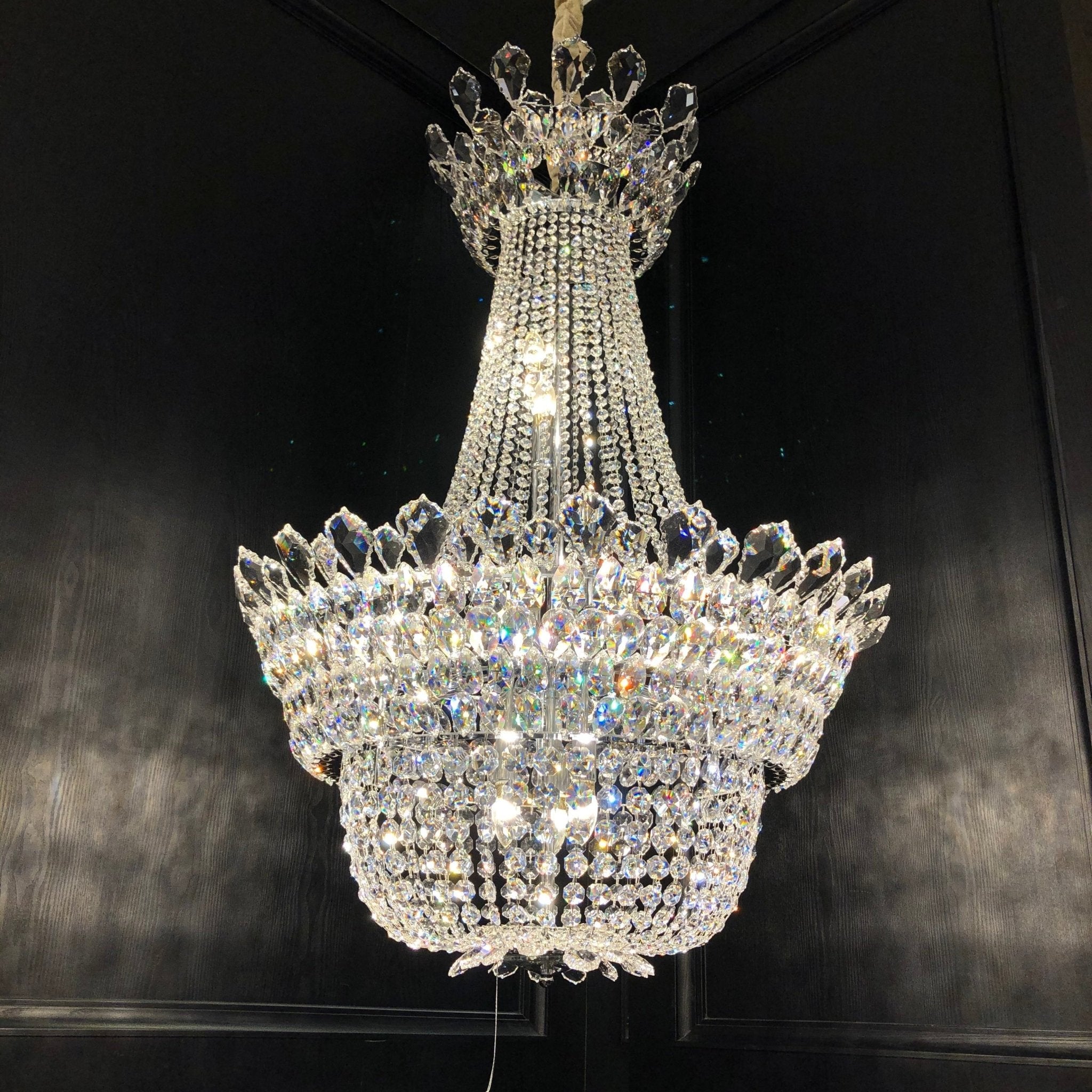 Luxury Empire Branch Crystal Chandelier Pendant Light for Entryway and Foyer - GILDLAMPS