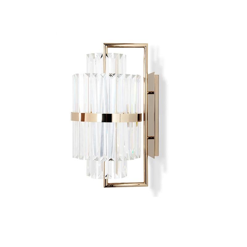 Luxury Hallway Crystal Wall Sconce 28.35" H - GILDLAMPS