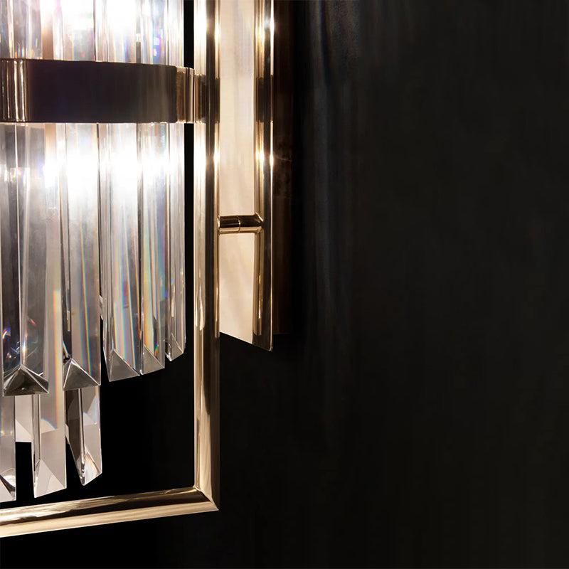 Luxury Hallway Crystal Wall Sconce 28.35" H - GILDLAMPS