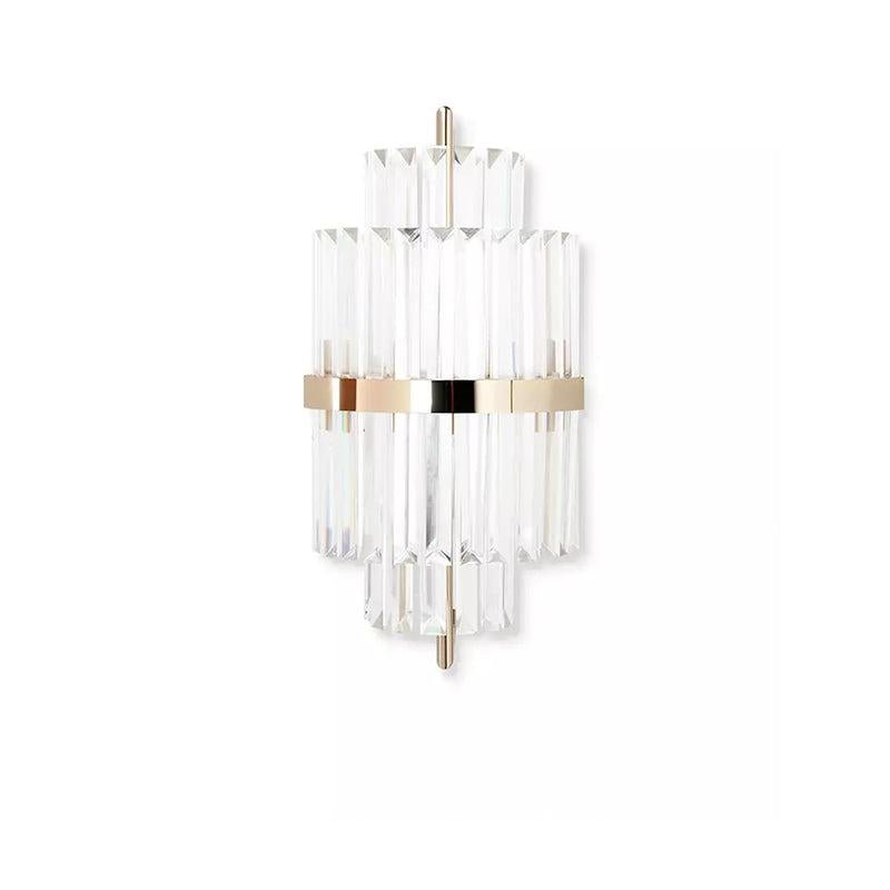 Luxury Hallway Crystal Wall Sconce 28.35" H - GILDLAMPS