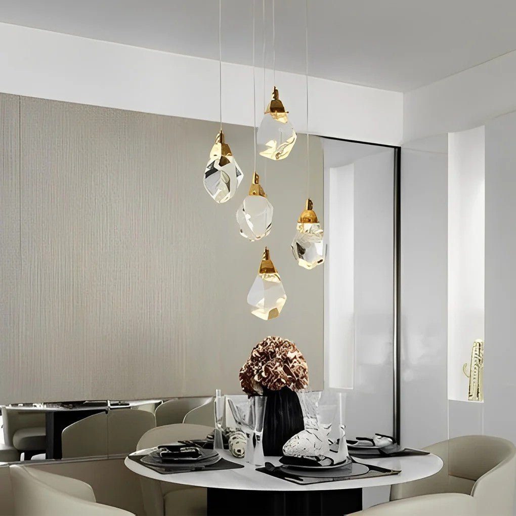 Luxury Staircase Chandelier Modern Spiral Crystal High Ceiling Light - GILDLAMPS