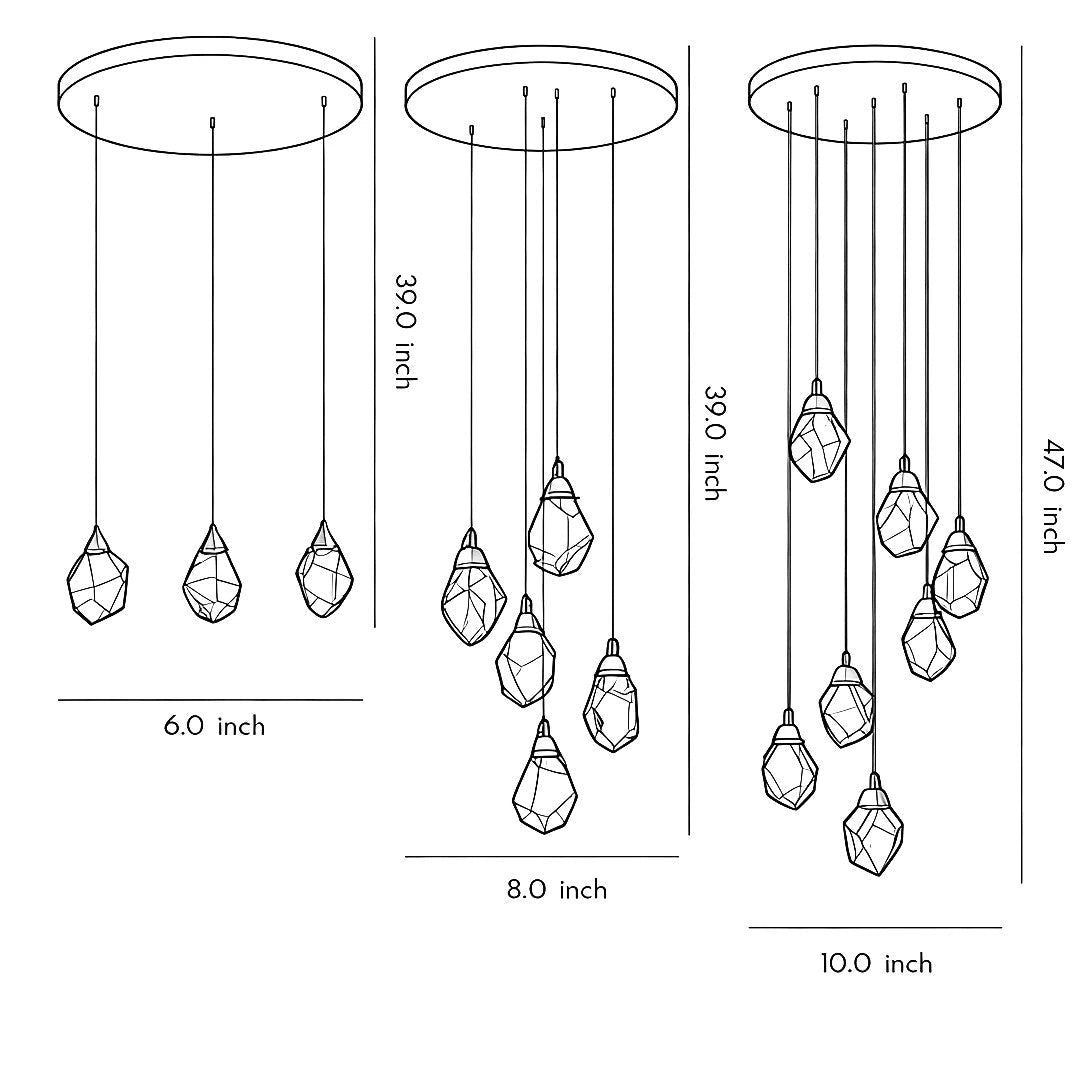 Luxury Staircase Chandelier Modern Spiral Crystal High Ceiling Light - GILDLAMPS
