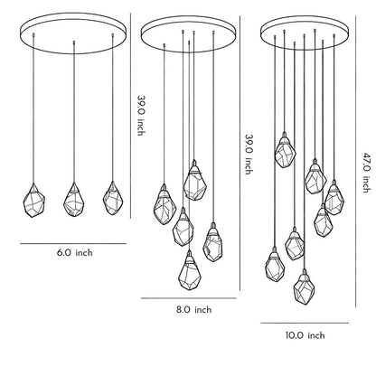 Luxury Staircase Chandelier Modern Spiral Crystal High Ceiling Light - GILDLAMPS