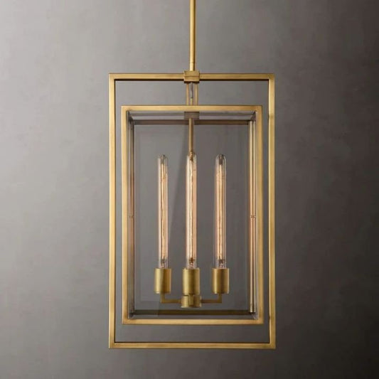 Lykke Glass Lantern Modern Pendant - GILDLAMPS