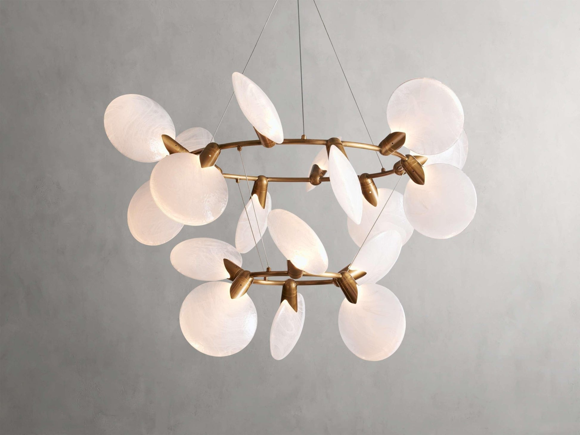 Lyla 2-Tiered Halo Chandelier - GILDLAMPS