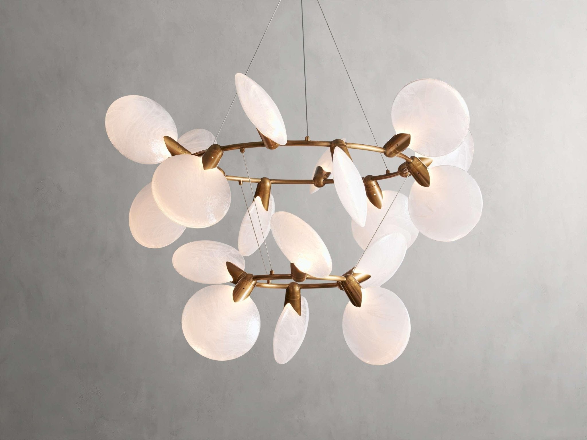 Lyla 2-Tiered Halo Chandelier - GILDLAMPS