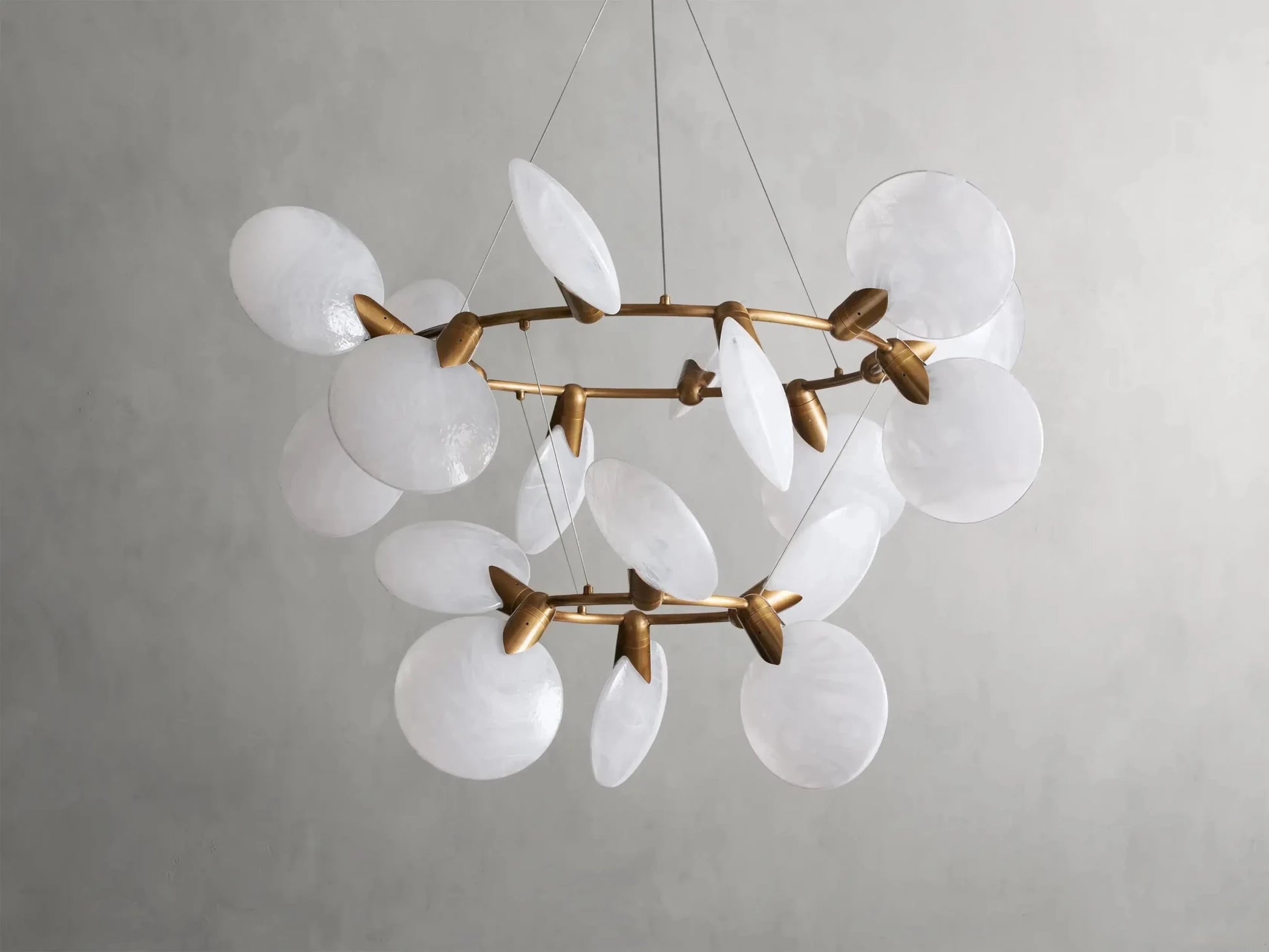 Lyla 2-Tiered Halo Chandelier - GILDLAMPS
