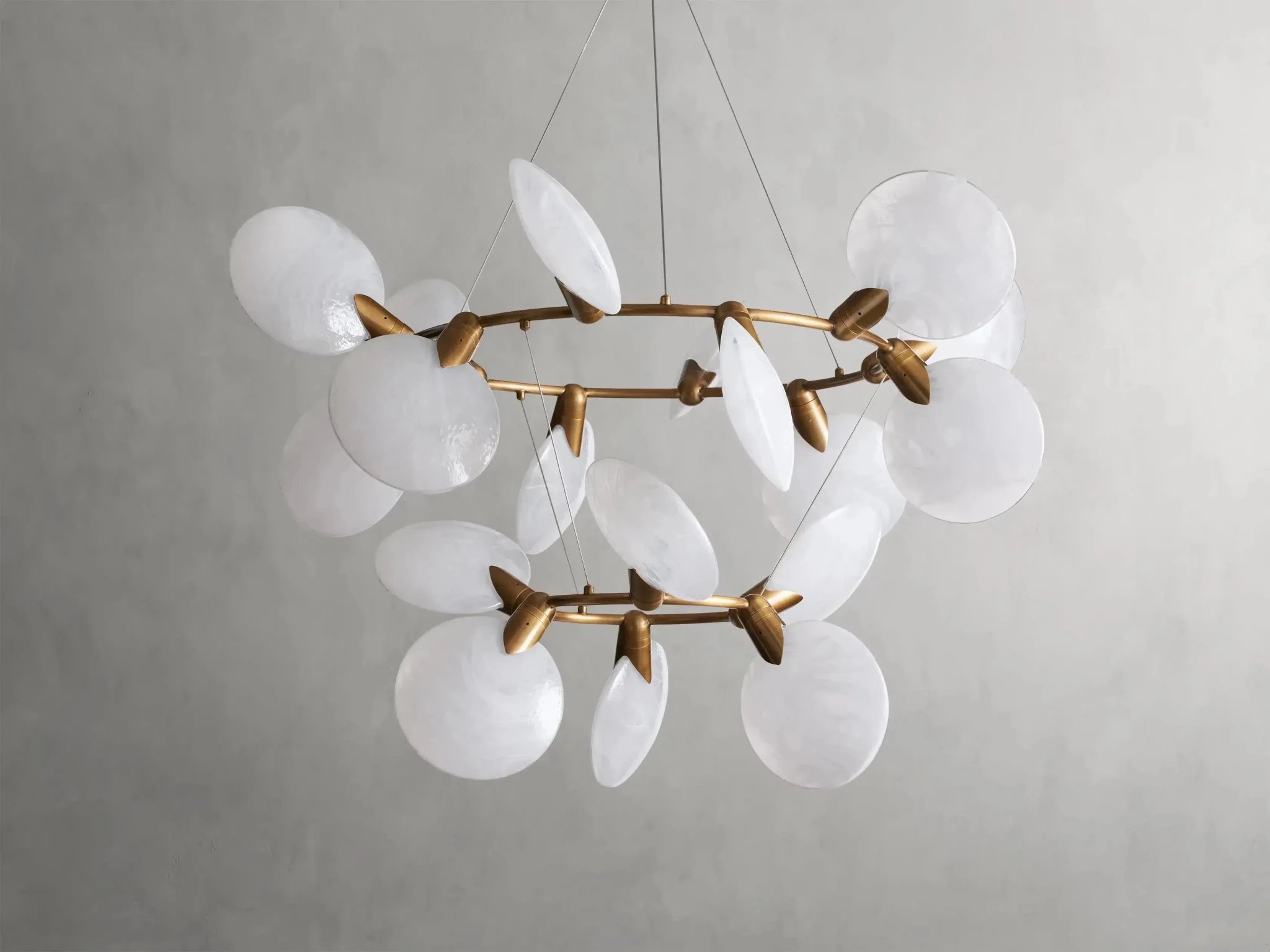 Lyla 2-Tiered Halo Chandelier - GILDLAMPS